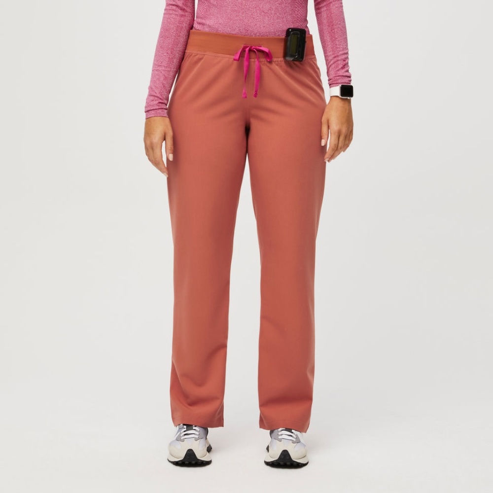Women's Basic Livingston Scrub Pant Terracotta Brand New with Tags Small S Figs